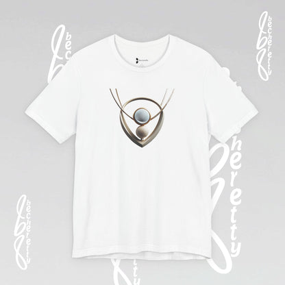 Artistic Necklace - Graphic Tee Becheretty – Unique Design - Casual wear - Women's Perfect Gift