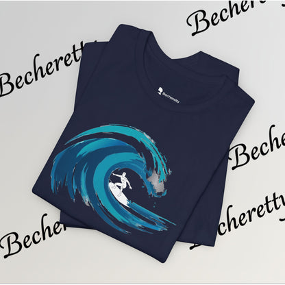 Ocean Wave Surf Tee — The Art of Surf - Graphic Minimalist Becheretty - Surfing is just painting — the ocean is the brush