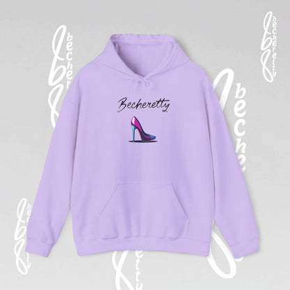 Graphic Hoodie Becheretty - Artistic High Heel Design - Casual Stylish