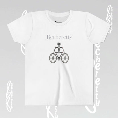 Youth T'Shirt - Becheretty Graphic Design - Cool Robot Bicycle - Perfect for Bike Lovers