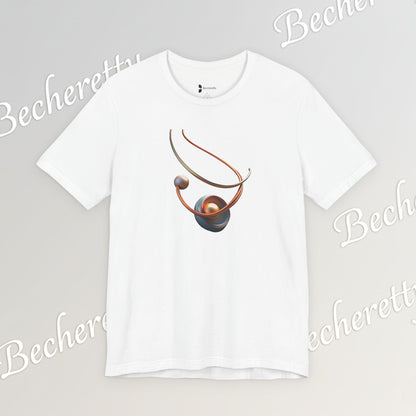 Artistic Graphic T-Shirt Becheretty - Stylish Necklace Design - Casual Wear, Gift for Art Lovers, Summer Fashion, Everyday Comfort