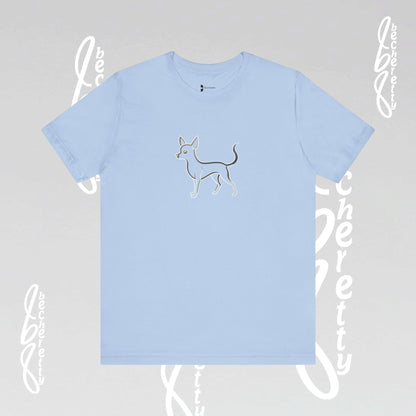 Chihuahua T-Shirt Unisex - Minimalist Art Graphic Becheretty - Trendy Tee - Casual Wear