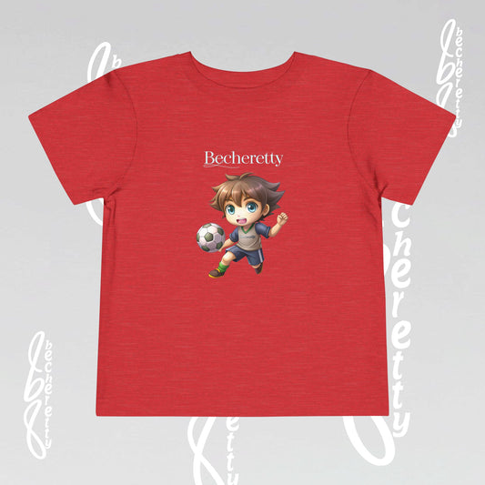 Toddler T'Shirt - Fun Graphic Becheretty - Perfect for Soccer Lovers - Kids Casual Wear