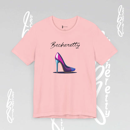 Trendy Graphic T-Shirt Becheretty - Futuristic High Heel Design, Fashion, Casual Wear