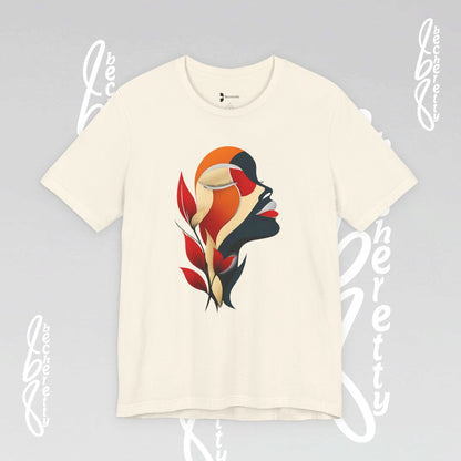 The "Abstract Muse" Graphic Tee Becheretty - Elevate your everyday rotation with a wearable work of art.