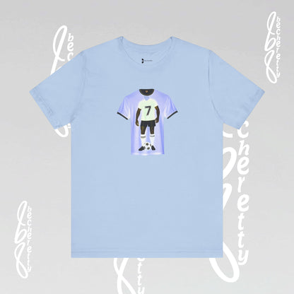 Soccer T-Shirt Number 7 - Graphic Becheretty - Perfect Gift for Soccer Lovers