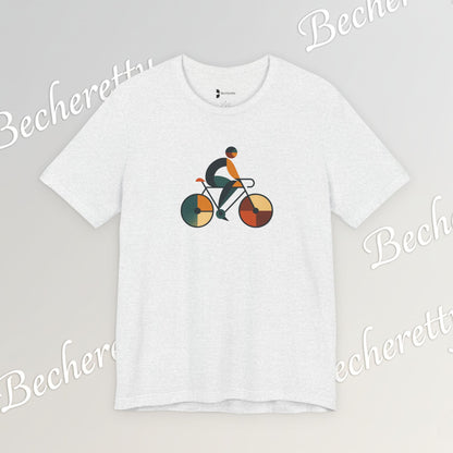 Modern Minimalist Bike Graphic Tee - Becheretty - Artistic Everyday wear, Unique gift