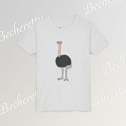 Youth Tee "The Ostrich" Graphic Art Becheretty - Cool Summer Top, Gift for Children