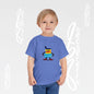 Toddler Tee – Cute Cartoon Abstract - Becheretty Minimalist Art Graphic - Colorful Playful Character T-Shirt
