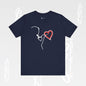 Graphic Art T-shirt "Love" Minimalist Design Becheretty - Urban Style - Casual Wear