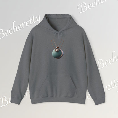 Abstract 3D Geometric Necklace Hoodie - Art Graphic Becheretty - Unisex, Original Gift for Friends