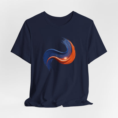 Graphic Abstract Colorful Brushstroke Tee - Art Minimalist Becheretty - Casual Wear - Authentic Apparel