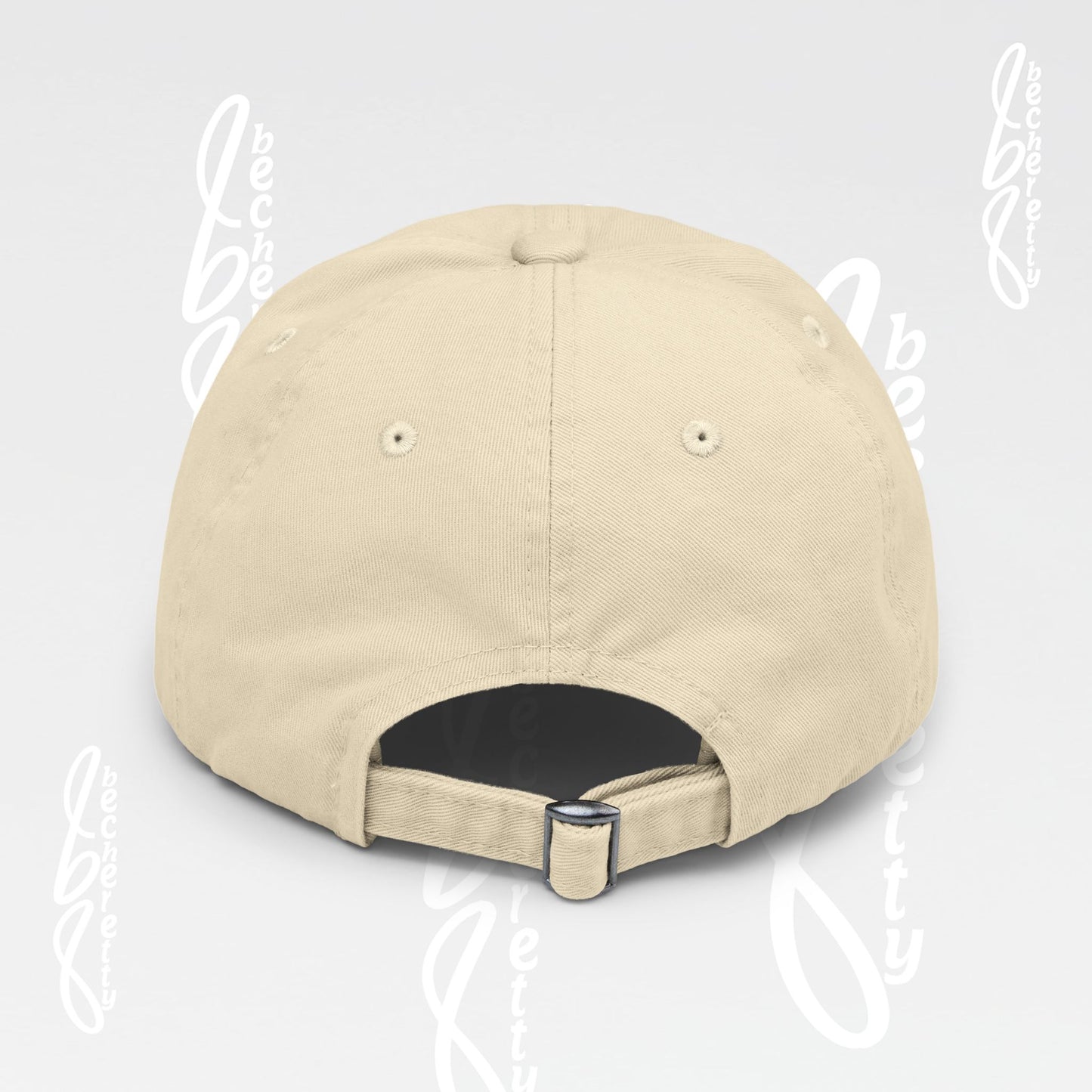 Smiley Watercolor Distressed Cap — Colorful Smile Face Dad Hat - Graphic Minimalist Becheretty