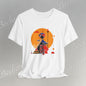 "Solar Guardian" Short Sleeve Becheretty T-shirt - Casual - Wear the strength of the sun and the precision of the spear