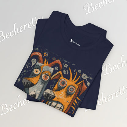 Twin Instincts T-shirt Becheretty - Perfect for art-driven fashion, and anyone who wears instinct as identity.