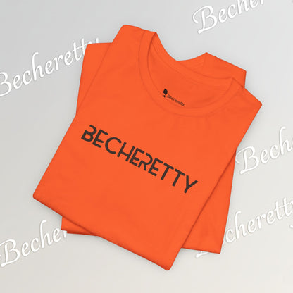 Short Sleeve Tee Becheretty  "Minimalist Design. Maximum Impact" Express Yourself. Casual Wear