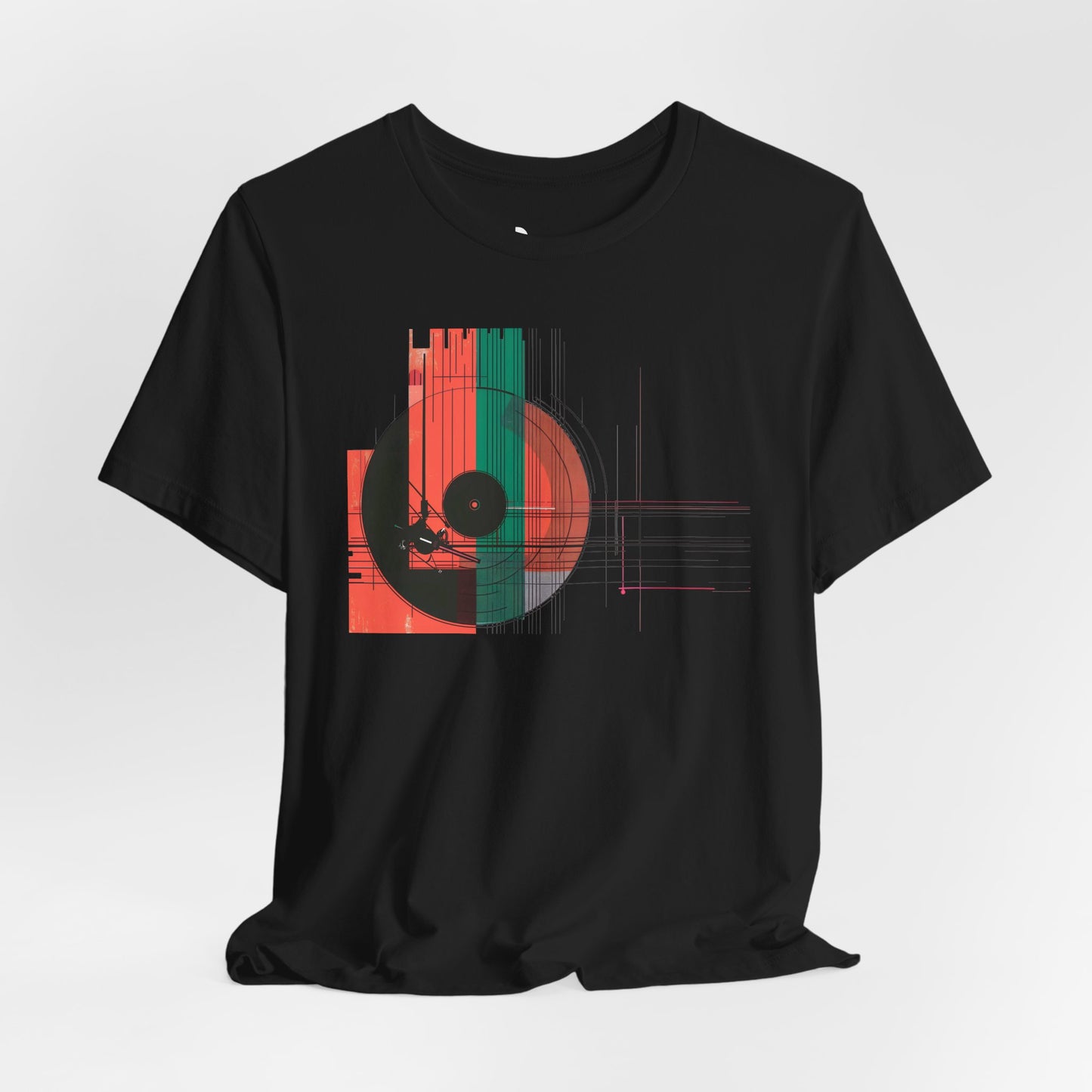 Minimalist Cubist Vinyl Tee - Art Graphic Becheretty - Spin your style in a new direction.