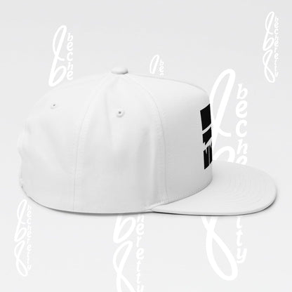 Baseball Cap - Art Graphic Becheretty - Stylish Embroidered Flat Bill Cap for Trendsetters