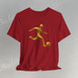 Soccer Player Gold Icon Tee - Graphic Art Minimalist Becheretty - Perfect Gift - Casual Wear