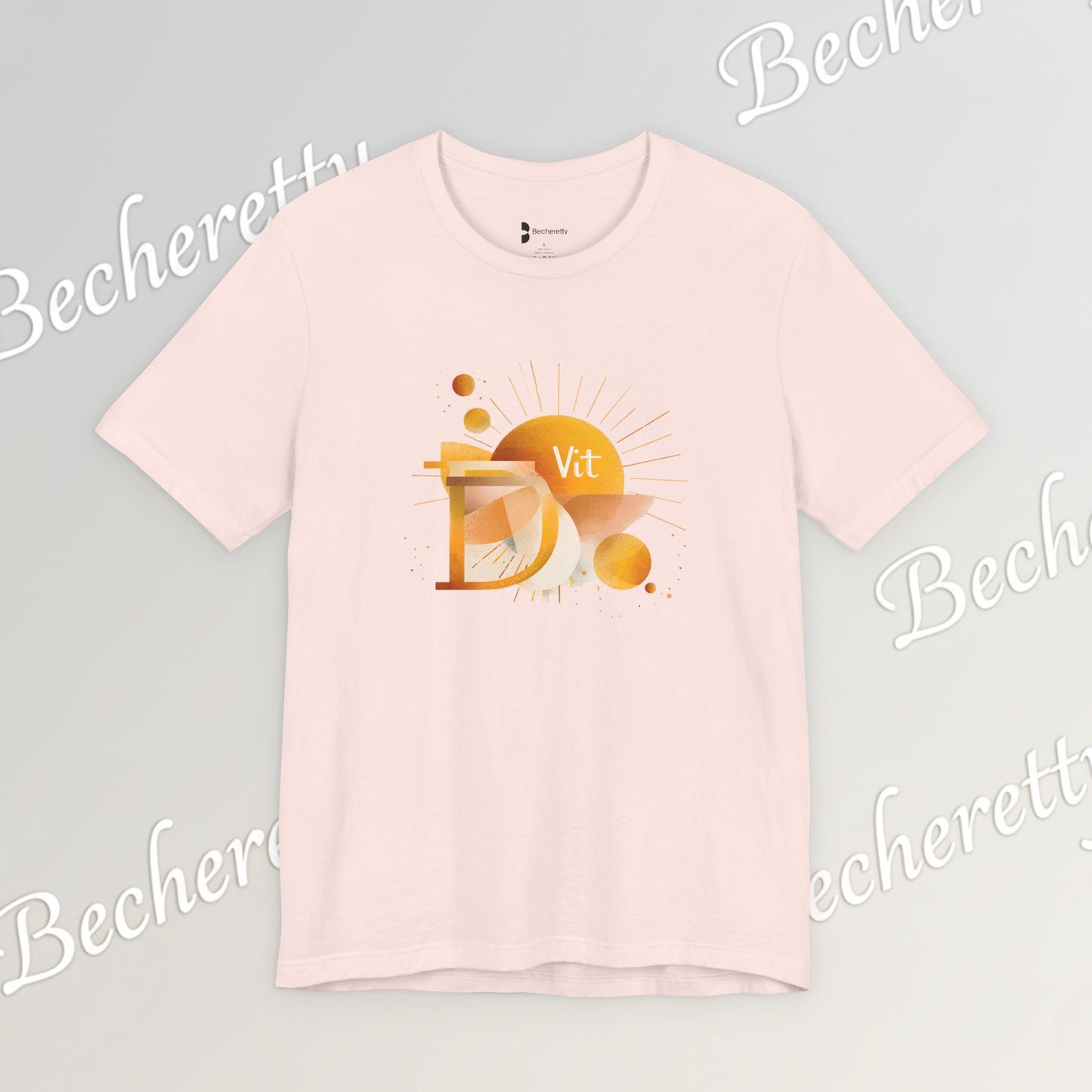 Golden Source Tee "Vit.D" A statement piece from Becheretty that symbolizes vitality, optimism, and inner shine.