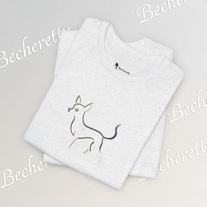 The Minimalist Muse: Chihuahua Line Art Tee Becheretty - "dog lovers"— less is often much more.
