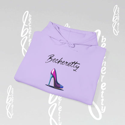 Graphic Hoodie Becheretty - Artistic High Heel Design - Casual Stylish