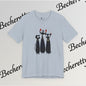 T-Shirt "Three Stylized Black Cats" | Cute Minimal Graphic Becheretty - Modern, artful touch