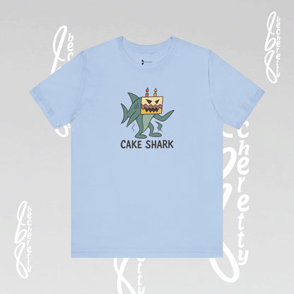 Cake Shark Tee - Designed by a 10-Year-Old - Celebrate Neurodiversity - Casual Wear