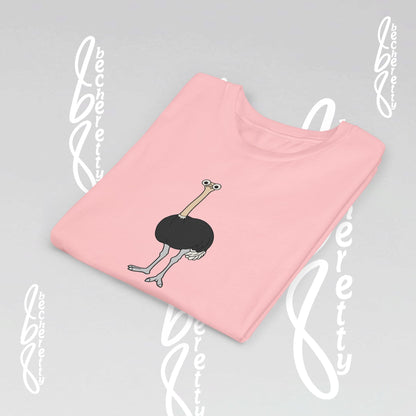 Youth Ostrich Graphic Tee - Becheretty desing for Kids, Cool Summer Top, Gift for Birthdays, Animal Lovers Tee