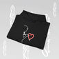 'Painting Love' Hoodie - Art Minimalist Becheretty - Quietly expressive brushstroke - Wearable Art  that speaks softly