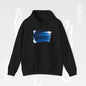 Abstract Blue Brushstroke Hoodie - Art Graphic Becheretty - Comfort and style with this Unisex Heavy Blend