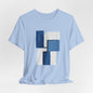 Abstract Wave Short Sleeve Tee - Art Minimalist Becheretty - Perfect for Art Lovers -Casual Wear