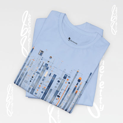 Urban Frequencies T-Shirt - Modern Geometric Graphic Becheretty - Wear the city. Feel the rhythm.
