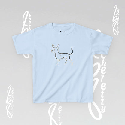 Adorable Dog Illustration Kids Tee - Cute Pet Shirt for Animal Lovers, Gift for Dog Owners, Casual Wear