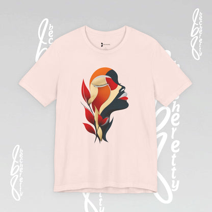 The "Abstract Muse" Graphic Tee Becheretty - Elevate your everyday rotation with a wearable work of art.