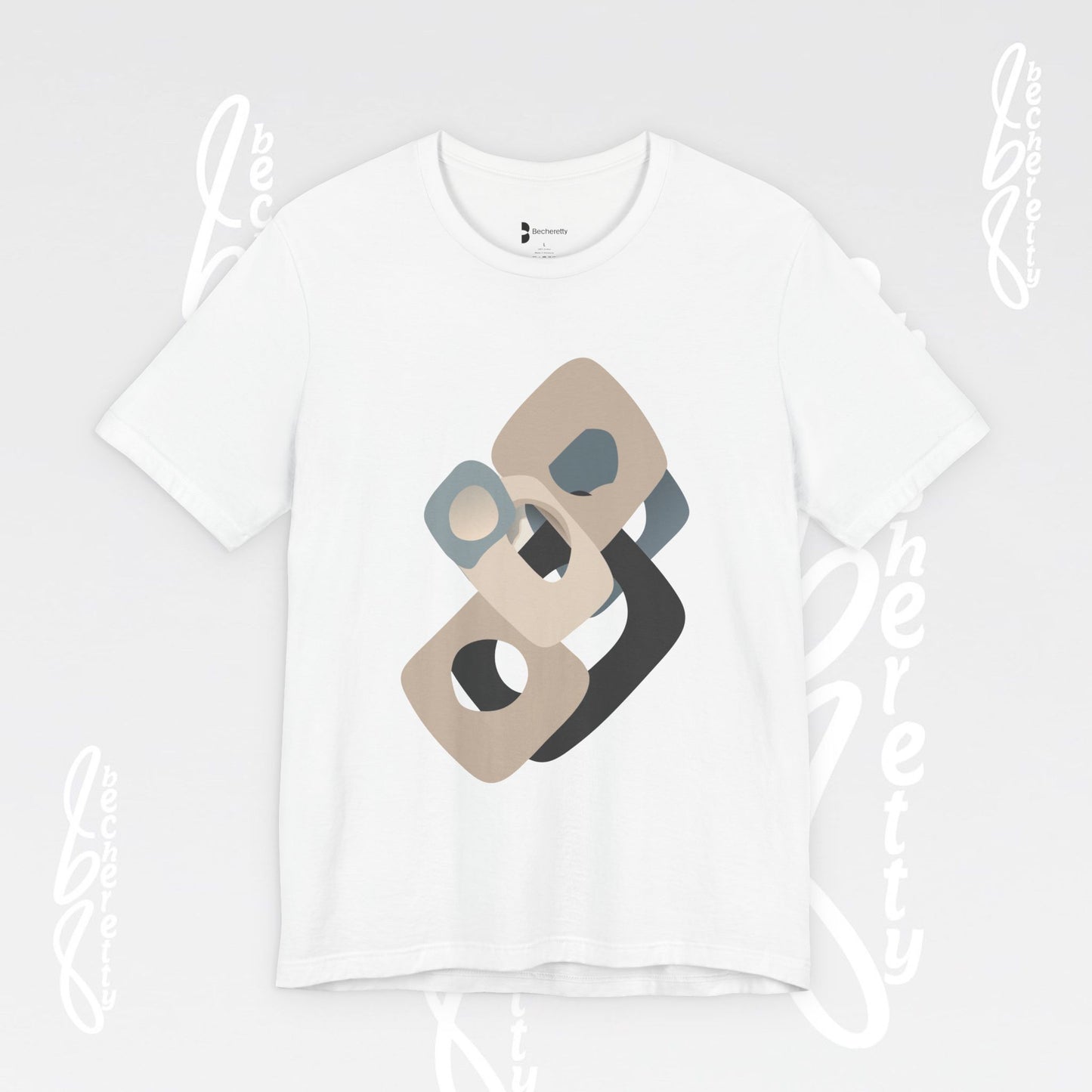 Flow Graphic Tee - Becheretty Minimalist Design - Perfect for art enthusiasts - Stylish Casual Wear