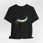 Abstract Wave Tee — Minimal Coastal Brushstroke T-Shirt Becheretty - Ideal Gift - Original Design