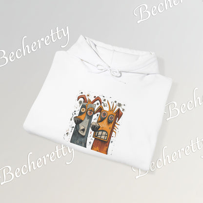 Twin Instincts Hoodie Becheretty - Perfect for art-driven fashion, and anyone who wears instinct as identity.