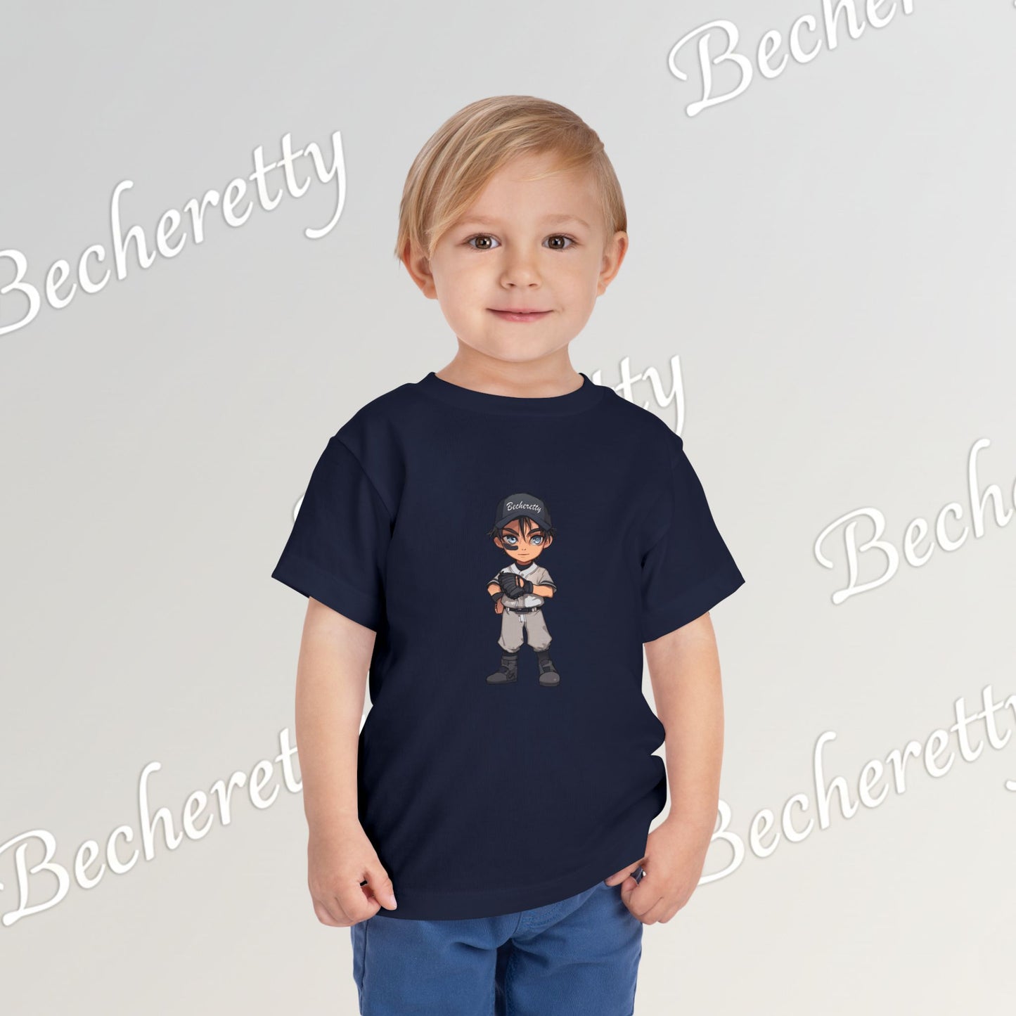 Toddler T-Shirt - Baseball Graphic Becheretty - Day Game, birthday gift - Day game & Casual wear