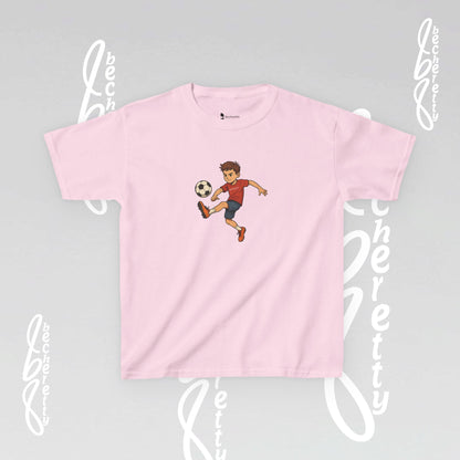 Kids Soccer Tee - Becheretty - Perfect for Sports Fans, Birthday Gifts, Team Outfits, Playdates, Summer Fun