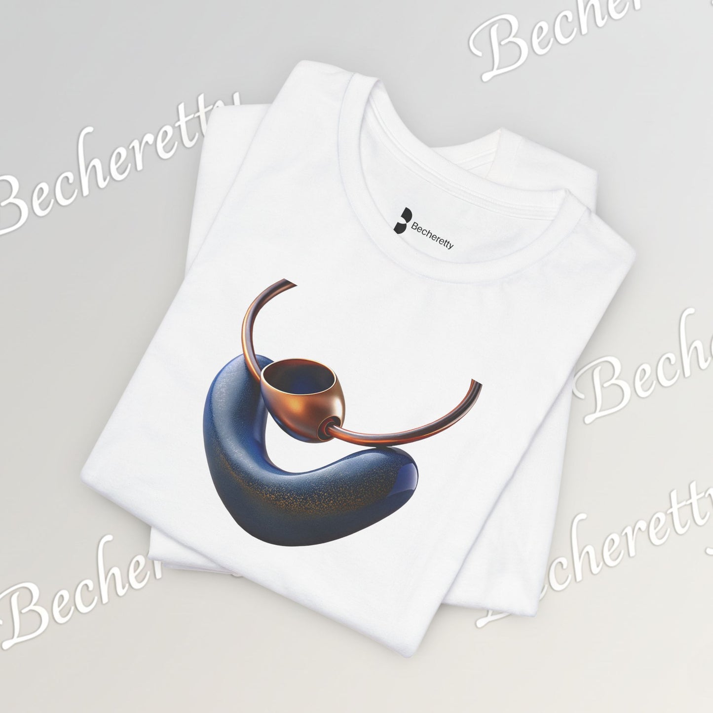 Necklace - Artistic design - T-Shirt short sleeve Becheretty- Fashion Casual Wear - Ideal Gift for Women