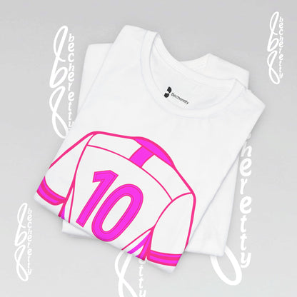 Number 10 Tee - Art Minimalist Graphic Becheretty - Game day - Casual wear - Perfect gift for sports fans.