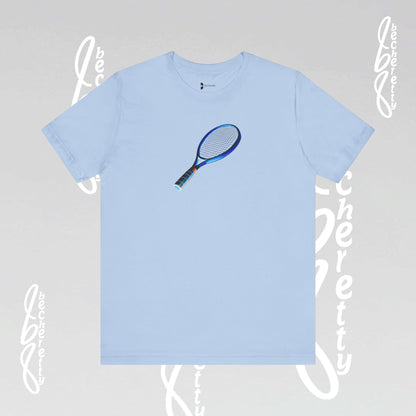 Vintage Tennis Racket - Art Graphic T'Shirt Becheretty - Tennis Enthusiasts - Casual Wear