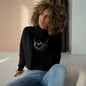 Trendy Crop Hoodie with Artistic Necklace Design Becheretty - Fashionable Sweatshirt, Gift for Her, Casual Wear, Stylish Loungewear