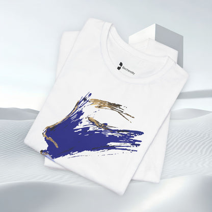 Midnight Motion Abstract Brushstroke T-Shirt — Original Art Minimalist Becheretty