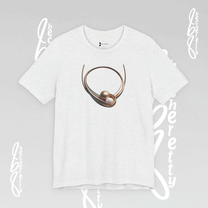 Elegant Pearl-Inspired - Graphic Tee Becheretty - Casual T-Shirt, Gift for Her, Stylish Summer Wear, Unique Fashion Statement