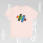 Colorful Puzzle Piece Tee - Art Graphic Becheretty - Support Autism Awareness, and Neurodiversity