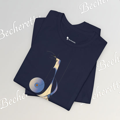 Abstract DJ Tee - Art Graphic Minimalist Becheretty - Perfect for Casual Outfits, Gift for Friends, Summer Style.