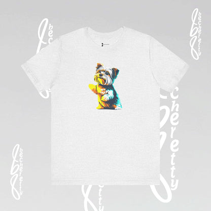 Yorkshire Graphic T-Shirt Becheretty - Artistic Design - Perfect gift for Yorkie Lovers - Casual Wear