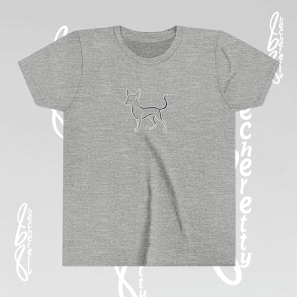 Youth T'Shirt - Graphic Chihuahua - Minimalist Art Becheretty